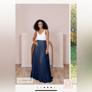 Revelry Skylar Tulle Skirt - Navy